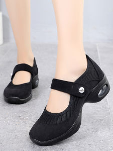 Giày Thể Thao Chạy Bộ Cho Nữ Giày Thể Thao Đế Mềm Thoáng Khí Lưới Giày Nhảy Chống Trượt Giày Thể Thao Đế Cao Su Thoáng Khí