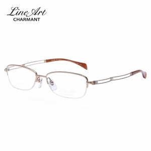 Charmant | Trendy Titanium Alloy Square Business Eyeglasses Frame