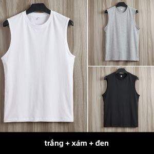 QYR | Áo Thun Thể Thao Nam Cổ Tròn Không Tay Cho Mùa Hè