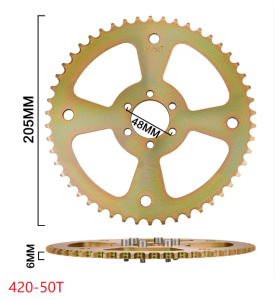 420-40T 50T 60T rear sprocket scooter gear for 50cc-125cc ATV quad pit buggy buggy kart motorcycle Accessories 420 40T 50T 60T