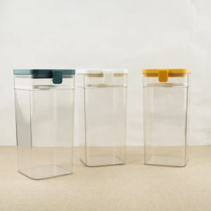 Bintang Makmur - Toples Plastik Makanan Dengan Penyaring 1600ml / 1000ml