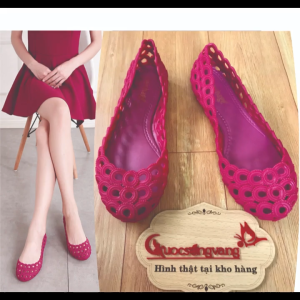 Phom lớn lùi size Giày nhựa đi mưa nữ giày nhựa nữ thoáng khí GLG124