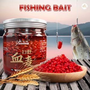 【PETZOOM】Skinned wheat grains as fishing bait golden wheat blood wheat grains as wild fishing crucian carp grass summer nesting general wine flavored fish food