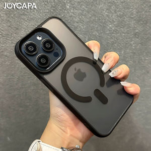 Matte Translucent For Magsafe Magnetic Wireless Charge Case for iPhone 15 14 Plus 13 12 11 Pro Max Clear Soft Shockproof Cover