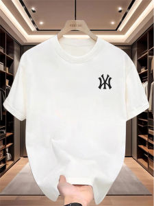 เสื้อยืดแขนสั้นผ้าฝ้ายผสมสำหรับฤดูร้อนสำหรับทั้งชายและหญิง ทรงหลวม ลำลอง คู่รัก แฟชั่น วัยรุ่น ลำลอง เสื้อคอกลม