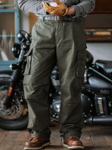 Quần Dài Công Sở Phong Cách Mỹ Cổ Điển Dành Cho Nam Quần Dài Chiến Thuật Có Khóa Kéo Túi Thường Ngày Quần Dài Ống Rộng Chất Liệu Cotton Quần Dài Thường Ngày