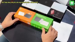 Công Tắc Hunonic Datic Wifi  3 Nút Ấn Có 1 Nút 3000W Cho Bình Nóng Lạnh