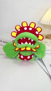 DUODUOBAO | Anime Plush Big Piranha Flower Plant Chomper Flower Ice Fire Flowers Soft Stuffed Peluche Dolls for Fans Birthday Gifts