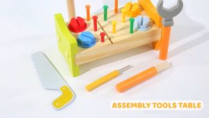 Beringin Toys Assembly Tools Table / Mainan Perkakas Kayu / Wooden Construction Set / Mainan Perkakas Anak