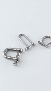 304 Stainless Steel D Ring Shackle  4Pcs Heavy Duty Anchor Shackle for Survival Rope Paracord Camping Bracelet Lifting Chains