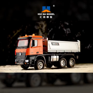 rc dump truck HUINA 1598 2.4ghz 6WD 1:14 full propo 14CH metal alloy bucket mainan alat berat remote control toys