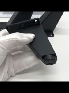 เครื่องประสาท ประเทศไทย ขาเหล็ก 8-9cm เอียง รูปแบบขารองชั้น ขารองเฟอร์นิเจอร์ ขาโต็ะ ขาโซฟา