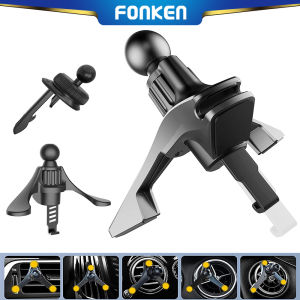 FONKEN Air Vent Phone Holder Base Accessories Round Air Conditioning Port Car Mount Clamp Upgrade Car Phone Holder Clip 17mm Ball Head Car Air Vent Clip Mount
