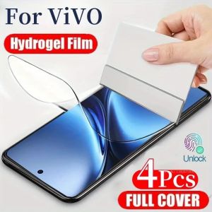 4PCS Full Coverage Hydrogel Film for Vivo X200 100 Ultra X200s X100s X100 X90 200 Pro Mini High Definition Screen Protectors