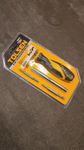 Tolsen 6 in 1 Interchangable Screwdriver Set20043 TPR Handle (Philip & Flat)