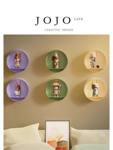 Mr. Grocery Wall-Mounted Display Shelf Toy Storage Organizer Plastic Material Living Room Suitable Adult Audience