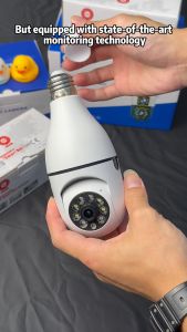 cctv v380 pro terbaru kamera menghubungkan ponsel wifi cctv Nirkabel Dalam Ruangan Pelacakan Otomatis 360 ° rotasi bohlam cctv kamera cctv sambung hp jarak jauh