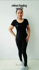 Celana Legging Import Panjang Wanita Highwaist Sport Yoga Senam Zumba premium