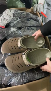 Dép sục cross yukon mesa cho nam phối da đúc liền khối đi mưachuẩn xịn ful box màu nâu