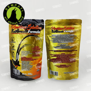 SEMPATI FREE GANTUNGAN BUAH Pakan Murai Ams American Selection Tailgrowth Tail Gwoth Pur Voer Burung Murai Batu Memanjangkan Bulu Ekor TLGAMS+CN4