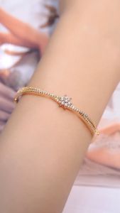 La Vienne - Moana - Gelang Bangle Titanium Wanita Anti Karat - Perhiasan Perempuan Elegan Mewah