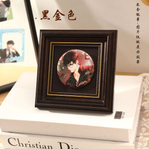 Bảng Trưng Bày Phong Cách Mini Barque Badge Magnets Picture Frame Printed Color Card Display Frame Rectangular Resin Modern Simple