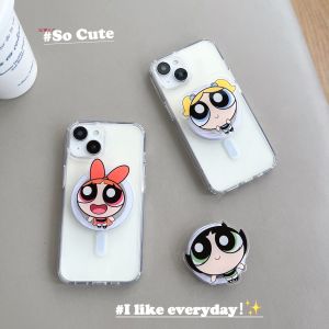 Ốp Lưng iPhone 14 pro Magsafe Hấp Thụ Từ Tính Ốp Lưng Bảo Vệ Hình Hoạt Hình Cho Apple 13 Fly Girl iPhone 15 pro Max 16 plus Mẫu Mới