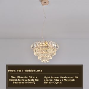 Aiskdan | Luxury Crystal Small Pendant Light