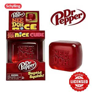 Dr Pepper X NeeDoh Nice Cube Squishy Soft Sensory Fidget Toy Stress Relief Anxiety Relief for Adults and Kids Blind Box  Gift