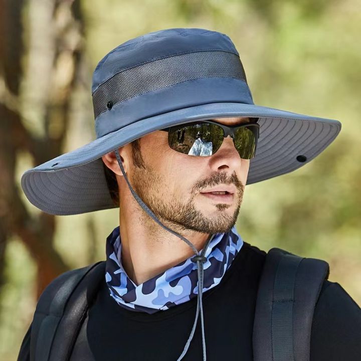 Men's Sun Hat Outdoor Mountaineering wide-brimmed fisherman's Hat