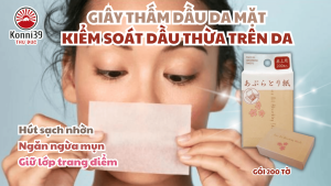 GIÂY THẤM DẦU DA MẶT KIỂM SOÁT DẦU THỪA TRÊN DA (HỘP 200 TỜ)