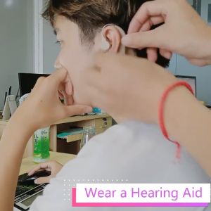 (ซื้อ 1 แถม 1)เครื่องช่วยฟังแบบหลังหู เครื่องช่วยฟังแบบชาร์จไฟได้ เครื่องช่วยฟังสำหรับคนหูหนวก และเครื่องขยายเสียงแบบหลังหูทำให้คนหูหนวกและเป็นใบ้ได้ยิน