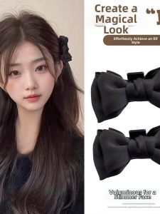 Princess Bow Black Hair Clamp