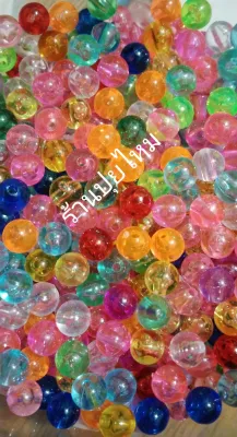 ลูกปัดดลมใส 8 มิลคละสี 300 ชิ้น