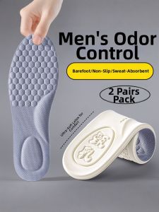 FASHEHAN | Mens Anti-Odor Insoles Breathable and Sweat-Absorbent 44
