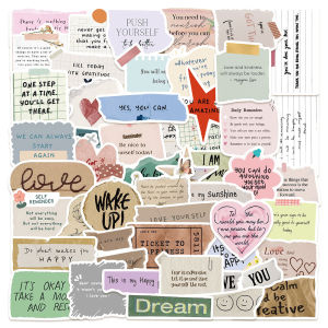 Colorful Stickers Waterproof Luggage DIY Decoration Notebook Handmade Scrapbooking Fragments of Wisdom Golden Quotes