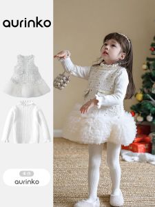 Váy Công Chúa Mùa Thu Đông Cho Bé Gái Váy Sinh Nhật Tuổi Một Váy Lưới Thời Trang Cho Trẻ Em Váy Cotton Polyester Cho Bé Gái