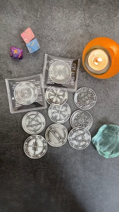 Venus Mercury King Solomon Commemorative Coin Round Ritual Amulet Occult Talisman