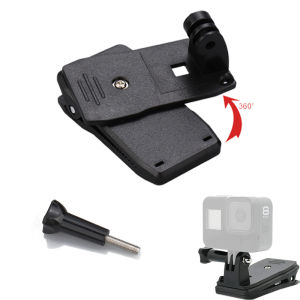 Backpack Strap Clip 360° Rotation Hat Belt Clamp Mount for Gopro 11 10 9 8 DJI Action 6 5Pro 4 Insta360 ACEPro X5 X4 Accessories
