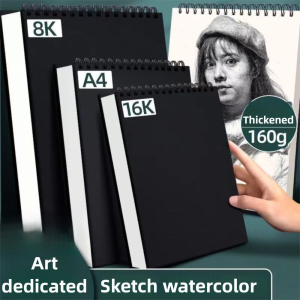 Professional 30 Sheets 8K 16K Coil Sketchbook Spiral Bound A4 A5 A6 Thick Drawing Paper Eco-Friendly Acid Free Artist Sketch Pad