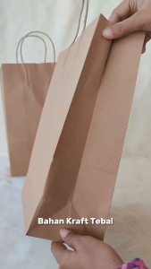 (10PCS) PAPER BAG KRAFT 20x10x30 CM TAS KERTAS ECO FRIENDLY Goodie Bag Souvenir