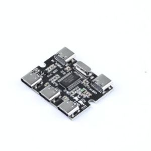 USB Expansion Board Hub 1 Input 3 Output Expansion Module for Raspberry Pi 4/5 Generation USB HUB 1 to 3 Power Splitter Type-C