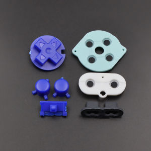 Multi‑Color Replacement Button Set With Conductive Rubber Contact Pads For GBP Game Console Repair Parts