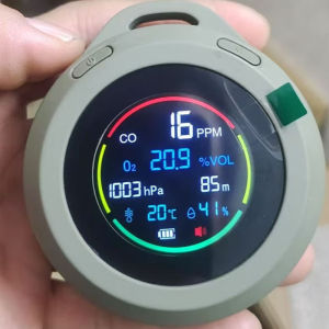 Portable Metal Altitude Pressure Sensor Oxygen Carbon Monoxide Detector Humidity Thermometer Quiet Dove PT08 Multifunctional Air Quality Monitor