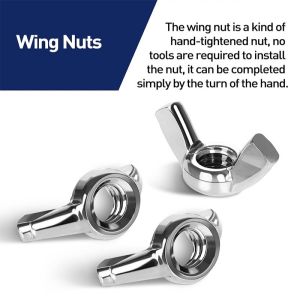 10/5/2pcs Butterfly Wing Nuts Adjusting Thumb Butterfly Lug Nuts M3 M4 M5 M6 M8 M10 M12 Stainless Steel Tighten Nut