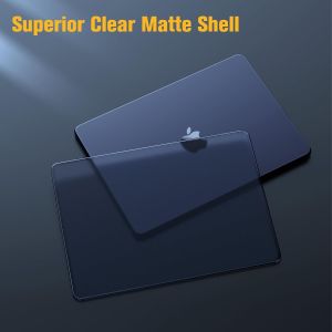 MacBook Air 13.6 15.3 นิ้วเคส M2 A2941 A2681 2022-2023 บางพิเศษโปร่งแสงทนทานและทนทานปกป้องพลาสติกคลุมเปลือกแข็ง 100% ตรงกับสีที่เป็นทางการ