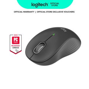 Logitech Signature M650 Wireless Mouse - For Small to Medium Sized Hands 2-Year Battery Silent Clicks Customisable Side Buttons Bluetooth Multi-Device Compatibility