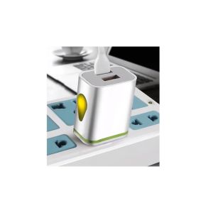 Củ sạc nhanh 2 cổng USB có đèn led chất lượng cao -Lumbley