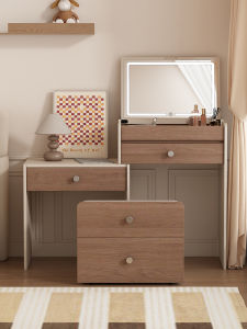 DMX | Space-Saving Narrow Extensible Makeup Table with Concealable Mirror