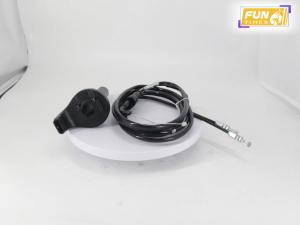 FUNTIMES Quick Throttle Kit Universal Scooter And Underbone With 2pcs Throttle Cable And 3CableAdjust